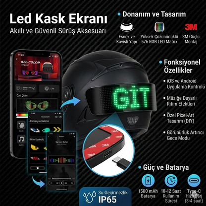 NOVARIDE™ LED Kask Ekranı